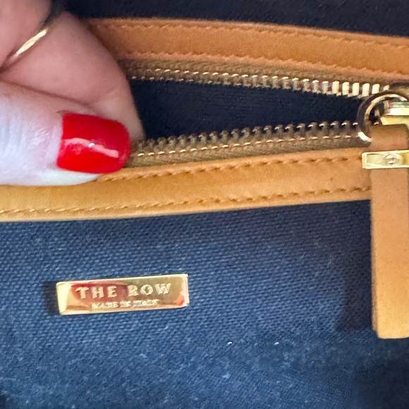 The Row - Small Bowling Bag - Tan Leather Crossbody Bag - Picture 2 of 10